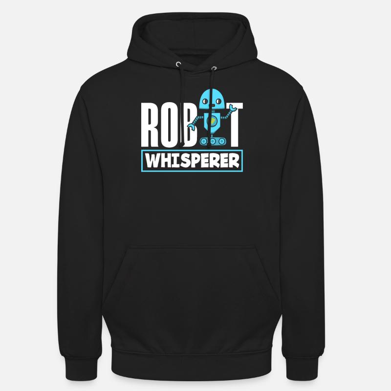 Programmeur de robots robotiques - Sweat-shirt à capuche unisexe - noir