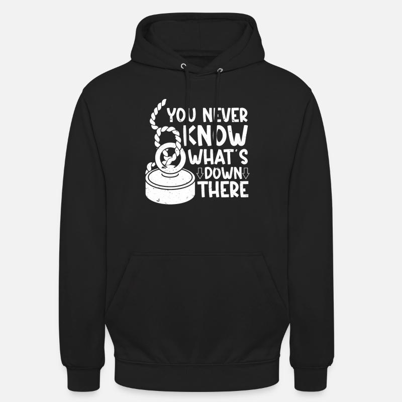 Magnetfischen - Unisex Hoodie - Schwarz