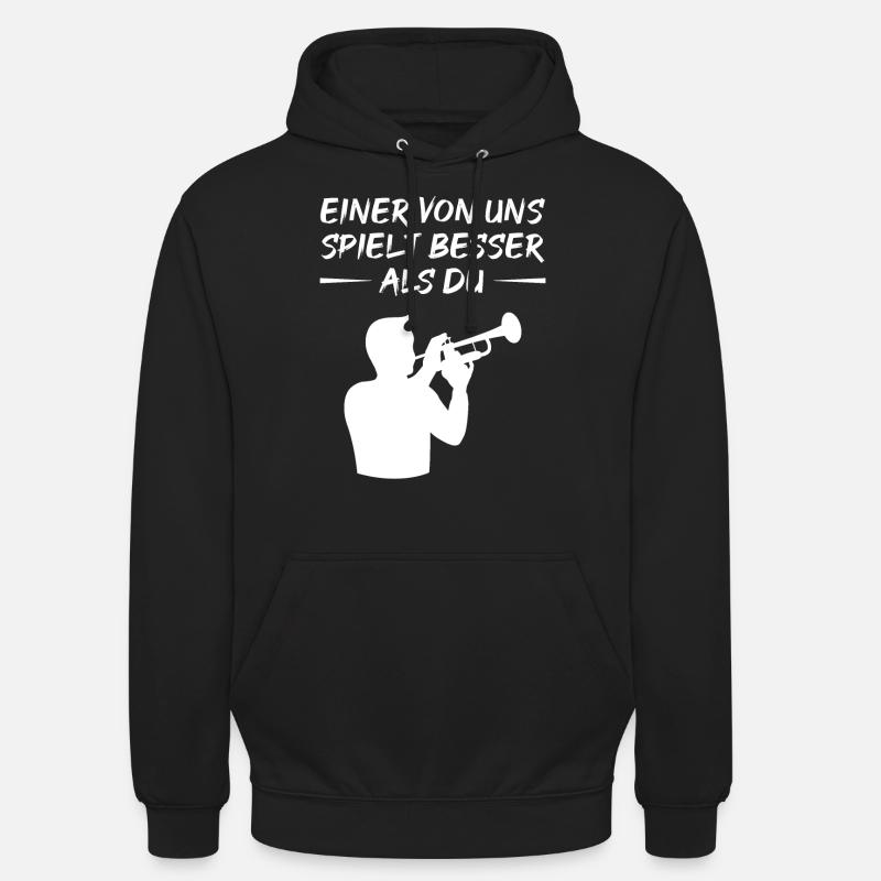Trompeter Challenge – Besser als du - Unisex Hoodie - Schwarz