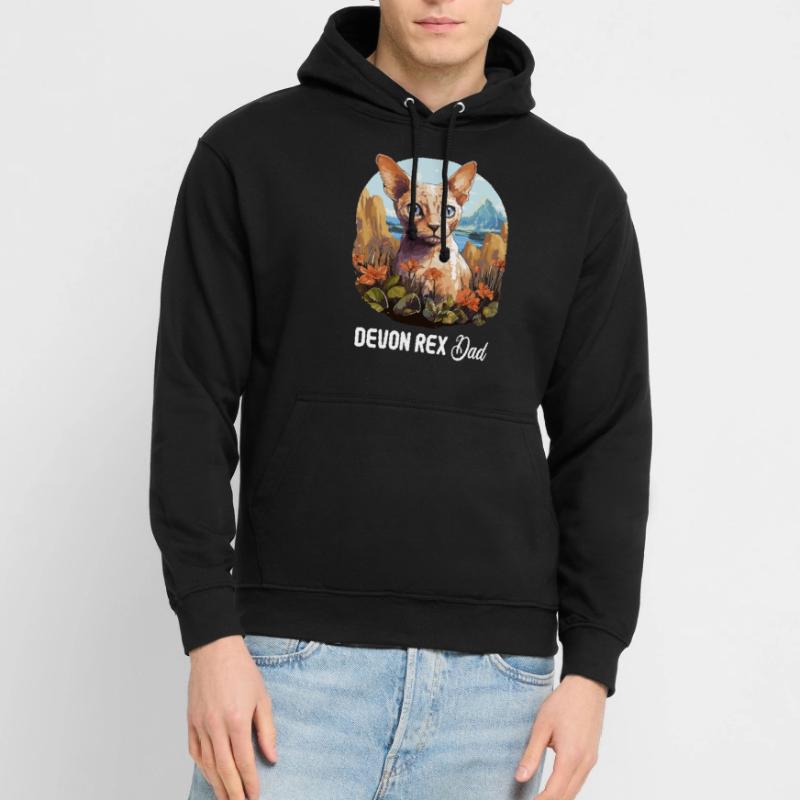 Chaton Devon Rex Chat Devon Rex Sweat-shirt à capuche unisexe