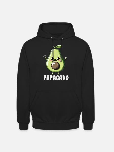 Avocado Guacamole Vegan Gift - Unisex Hoodie - black