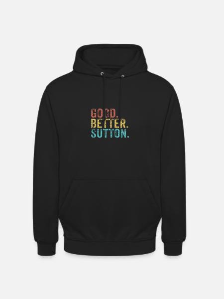 Bon mieux Sutton - Sweat-shirt à capuche unisexe - noir