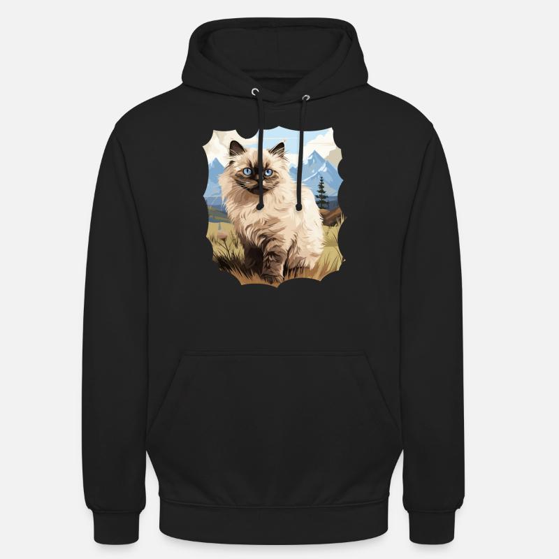 Himalayan Cat Colourpoint Katze - Unisex Hoodie - black