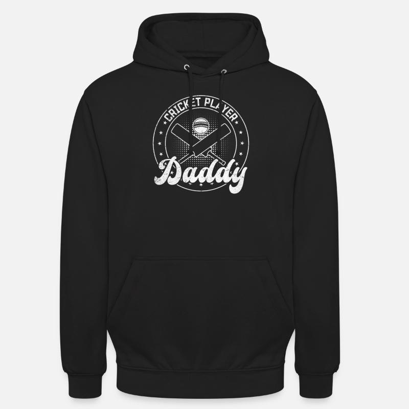 Cricket Player Daddy Cricket - Unisex Hoodie - Schwarz