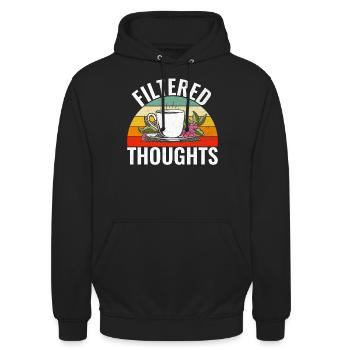 Coffee Gifts - Unisex Hoodie - Schwarz - Vorne - Alina (178cm) & Michal (187cm)