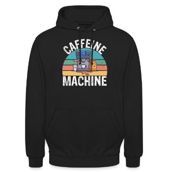 Coffee Gifts - Unisex Hoodie - Schwarz - Vorne - Alina (178cm) & Michal (187cm)