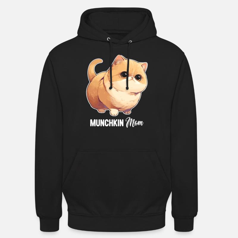Munchkin Chaton Munchkin Chat - Sweat-shirt à capuche unisexe - noir