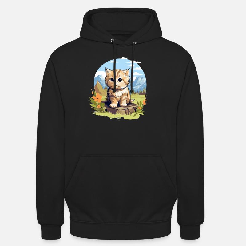 Munchkin Chaton Munchkin Chat - Sweat-shirt à capuche unisexe - noir