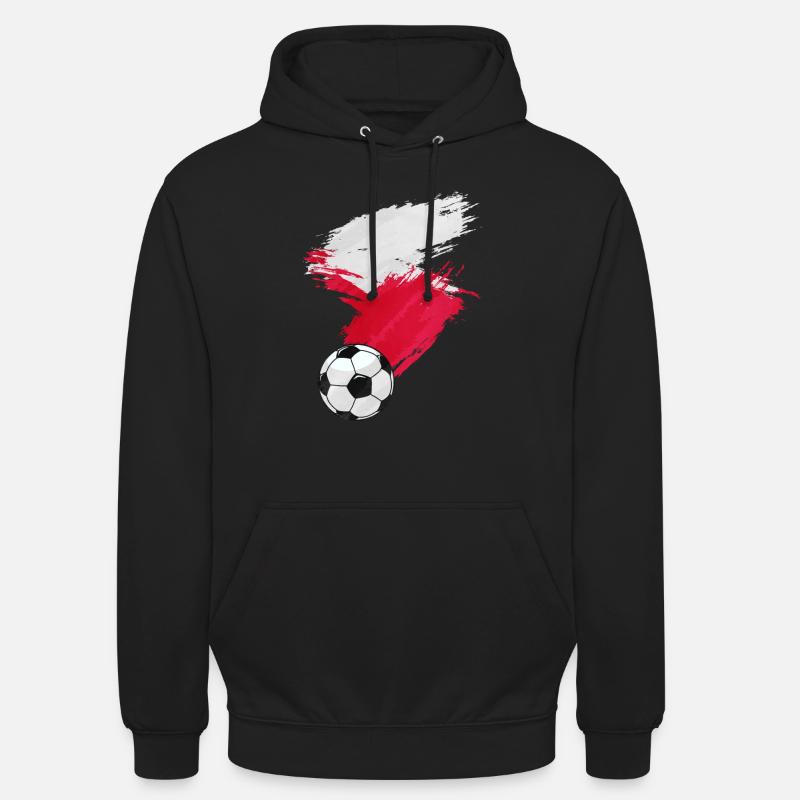 Drapeau de la Pologne - Sweat-shirt à capuche unisexe - noir