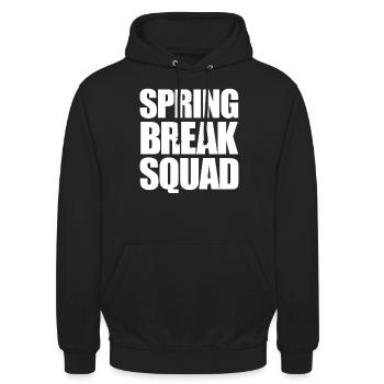Spring Break Squad Spring Break - Unisex Hoodie - Schwarz - Vorne - Alina (178cm) & Michal (187cm)