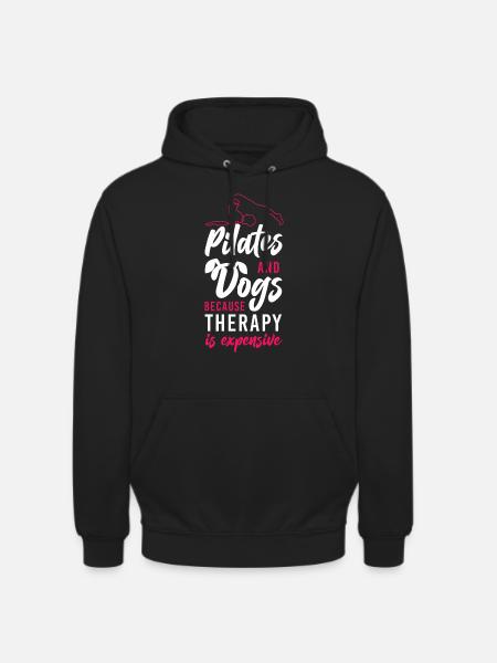 Pilates Instructor Teacher Dog - Unisex Hoodie - black