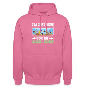 I'm just here for the Algae-eance - Aqua Scape - Unisex Hoodie - Pink - Vorne - Alina (178cm) & Michal (187cm)