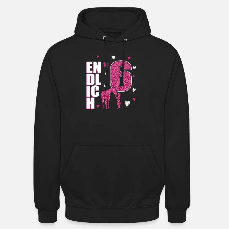 Enfin 6 poneys - Sweat-shirt à capuche unisexe - noir