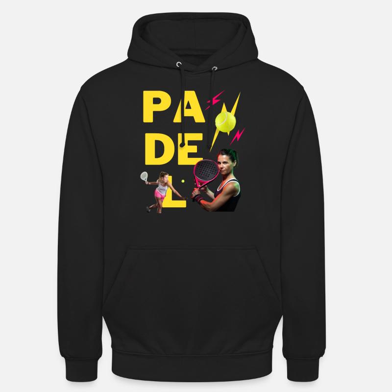 JOUEUSE DE PADEL - JAUNE - Sweat-shirt à capuche unisexe - noir