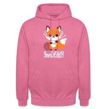 9mm Dealer - Unisex Hoodie - Pink - Vorne - Alina (178cm) & Michal (187cm)