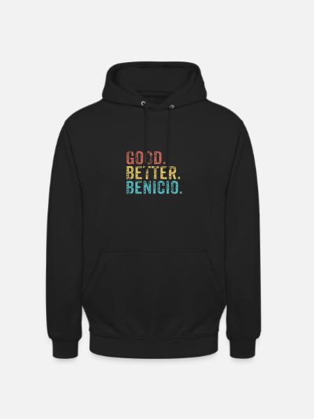 Cool guys are called benicio - Unisex Hoodie - black