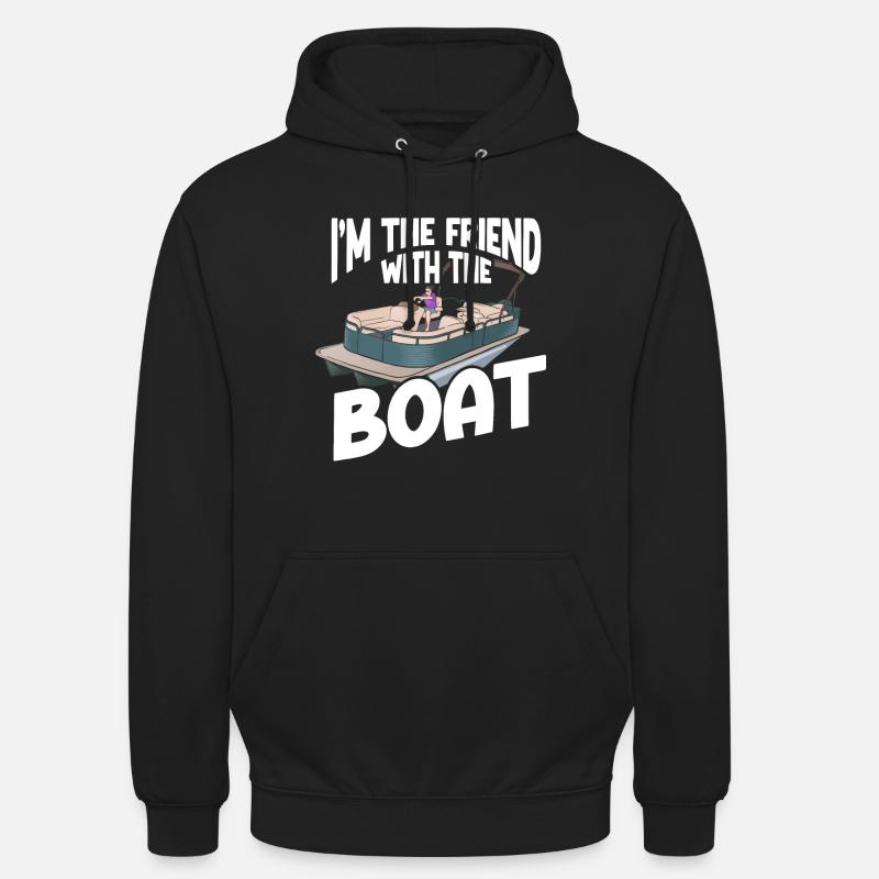 Ponton Bateau Ponton Capitaine - Sweat-shirt à capuche unisexe - noir