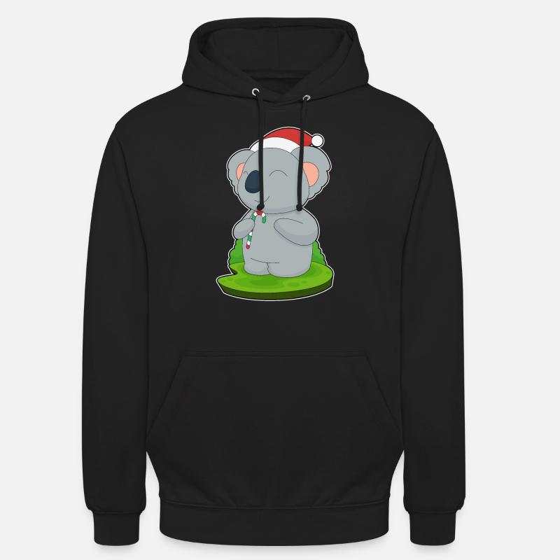 Koala Noël Candy Canne - Sweat-shirt à capuche unisexe - noir