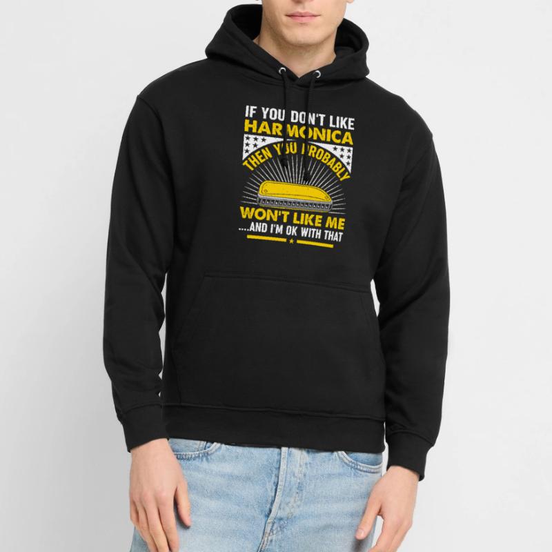 Harmonica Musiciain Harmonica Player Harmonica Lov Sweat-shirt à capuche unisexe