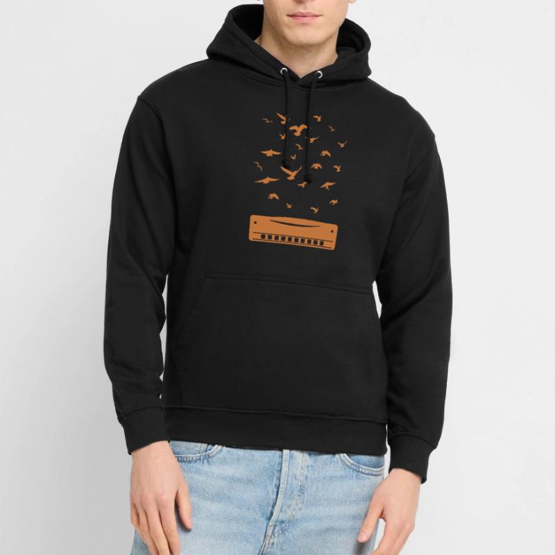 Harmonica Musicien Harmonica Harmonica Inst Sweat-shirt à capuche unisexe