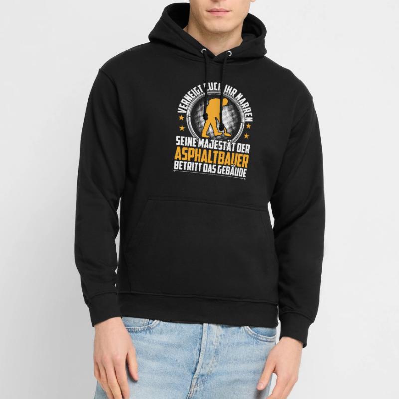 Le constructeur d’asphalte s’incline devant vous constructeur de routes Sweat-shirt à capuche unisexe