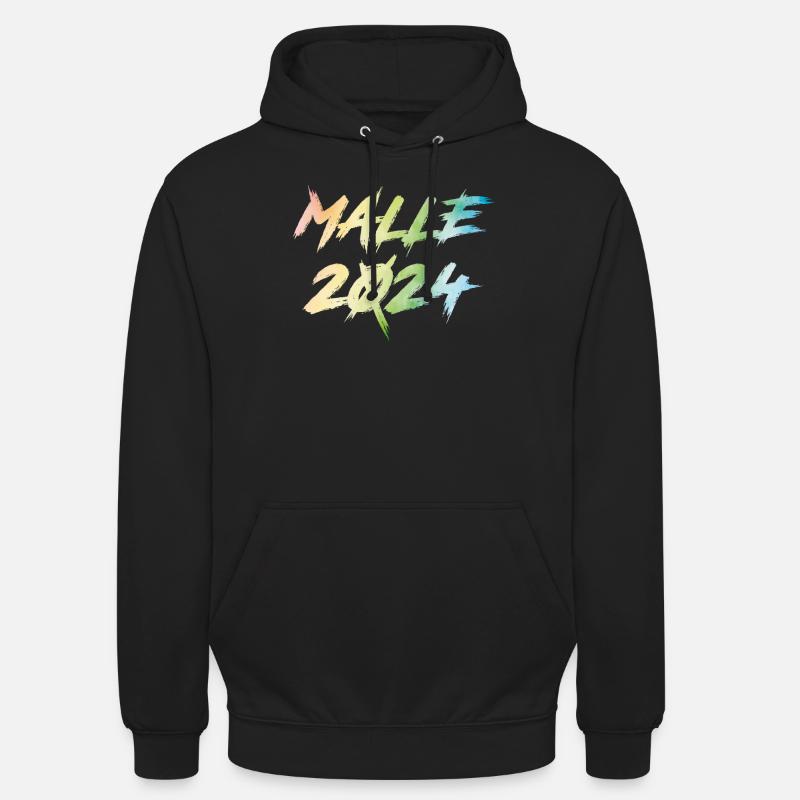 Malle 2024 - Sweat-shirt à capuche unisexe - noir