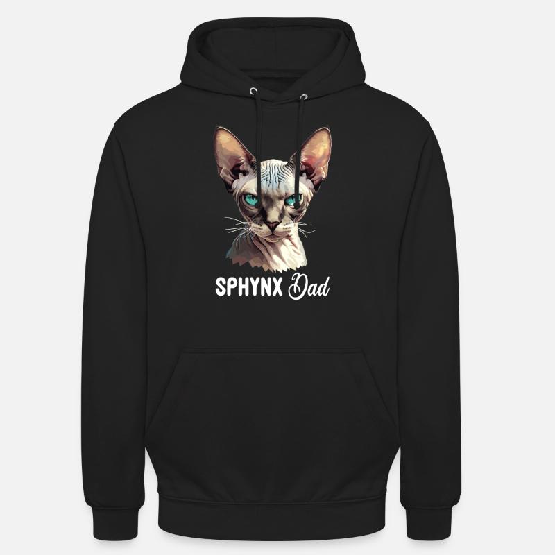 Chaton Sphynx Chat Sphynx - Sweat-shirt à capuche unisexe - noir