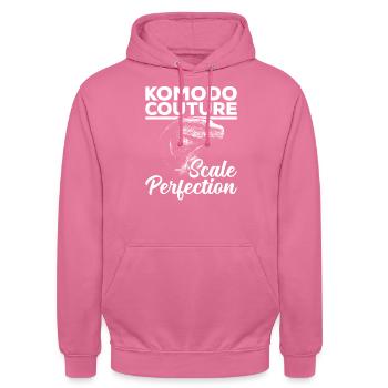 Komodo Couture owner of Komodo dragons, - Unisex Hoodie - pink - Front - Alina (178cm) & Michal (187cm)