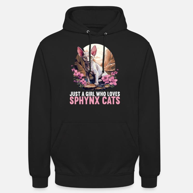 Sphynx Kätzchen Sphynx Katze - Unisex Hoodie - Schwarz