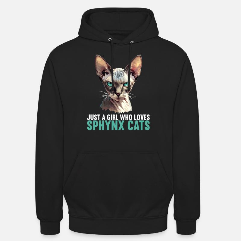 Chaton Sphynx Chat Sphynx - Sweat-shirt à capuche unisexe - noir