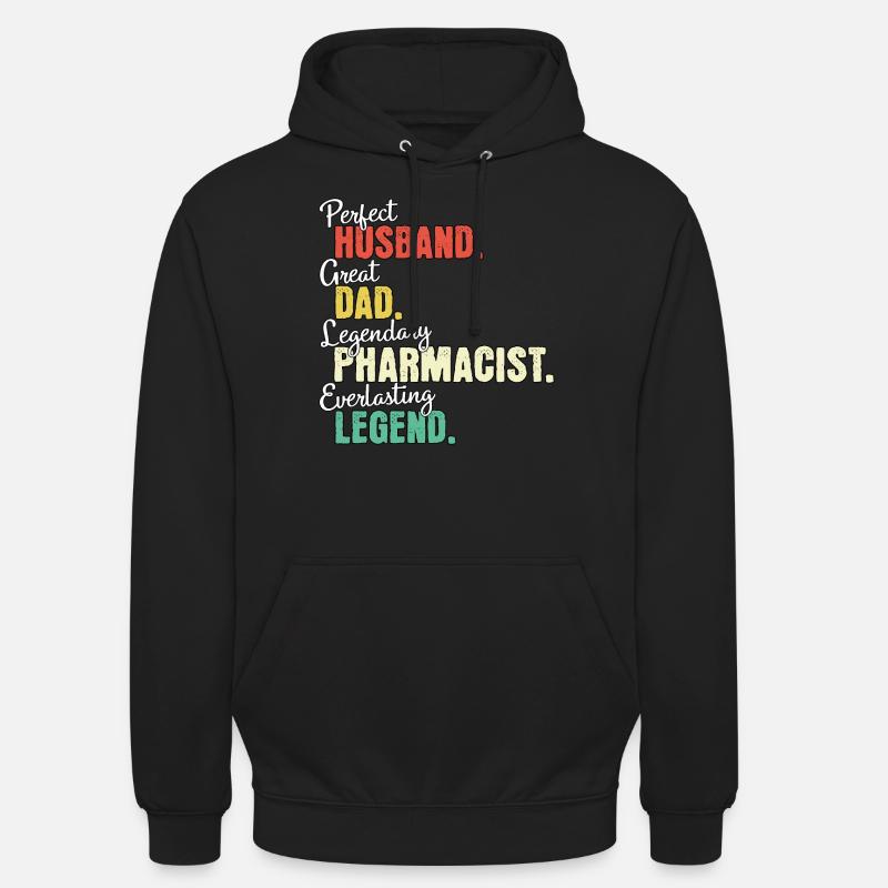 Papa pharmacien - Sweat-shirt à capuche unisexe - noir