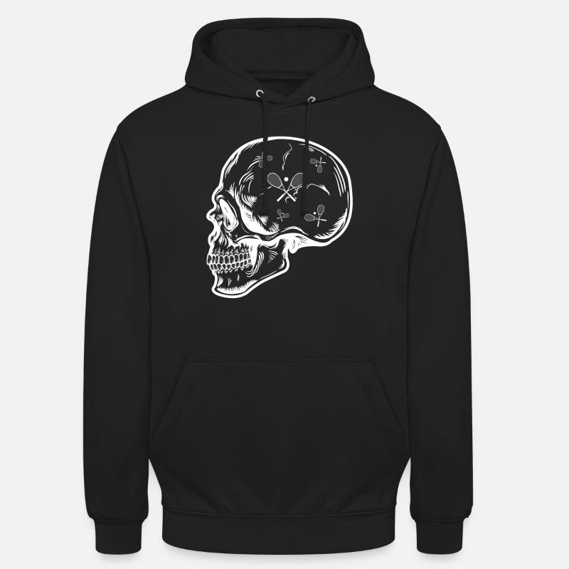Funny Squash Head Squash Player - Unisex Hoodie - Schwarz