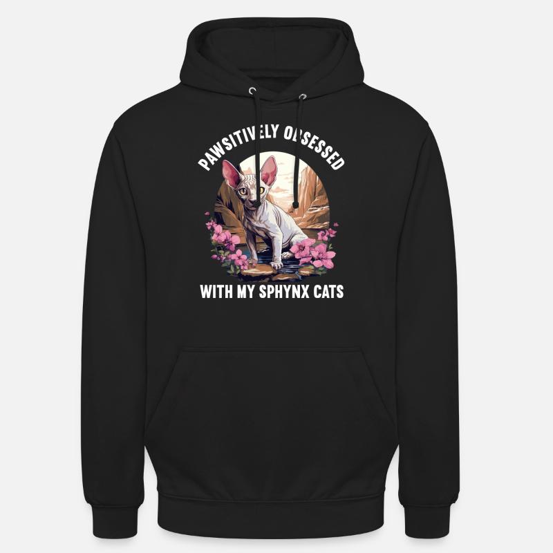 Sphynx Kätzchen Sphynx Katze - Unisex Hoodie - Schwarz