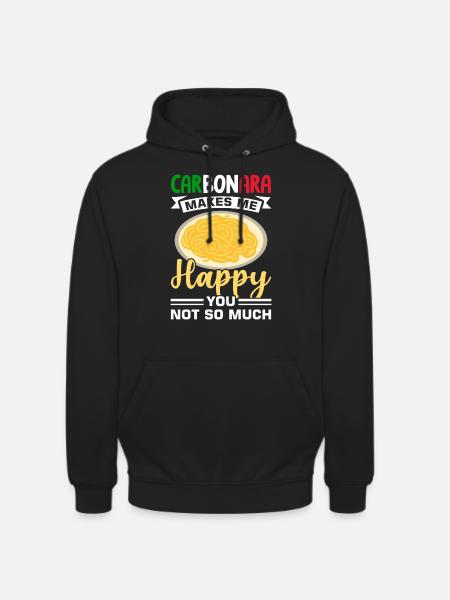 Italy Carbonara Pasta - Unisex Hoodie - black