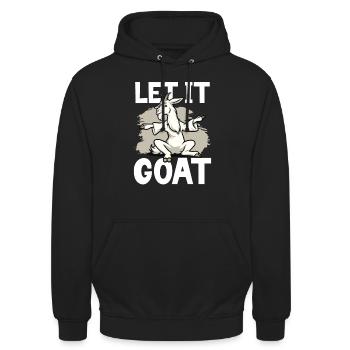 Goat yoga meditation, yoga class, yoga - Unisex Hoodie - black - Front - Alina (178cm) & Michal (187cm)