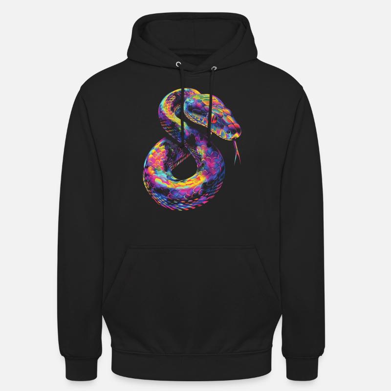 Boule Python serpent Pop Art Sweat-shirt à capuche unisexe