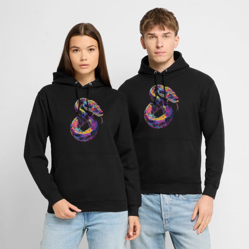 Boule Python serpent Pop Art Sweat-shirt à capuche unisexe