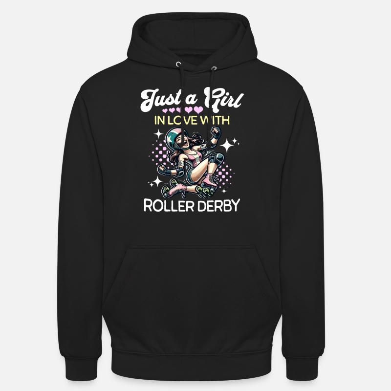 Roller Derby Filles - Sweat-shirt à capuche unisexe - noir