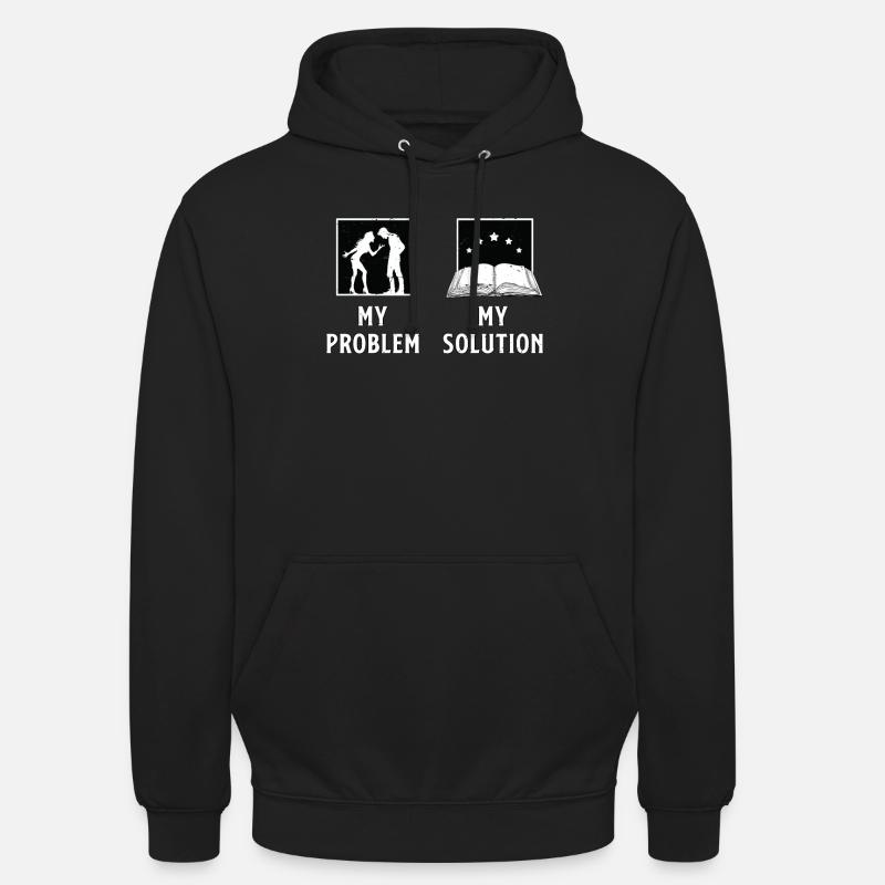 Reader My Problem My Solution Pictogram Dad Mom Unisex Hoodie
