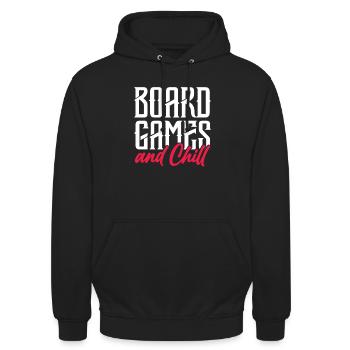Brettspiel Brettspiele Sieleabend Spiele Geschenk - Unisex Hoodie - Schwarz - Vorne - Alina (178cm) & Michal (187cm)