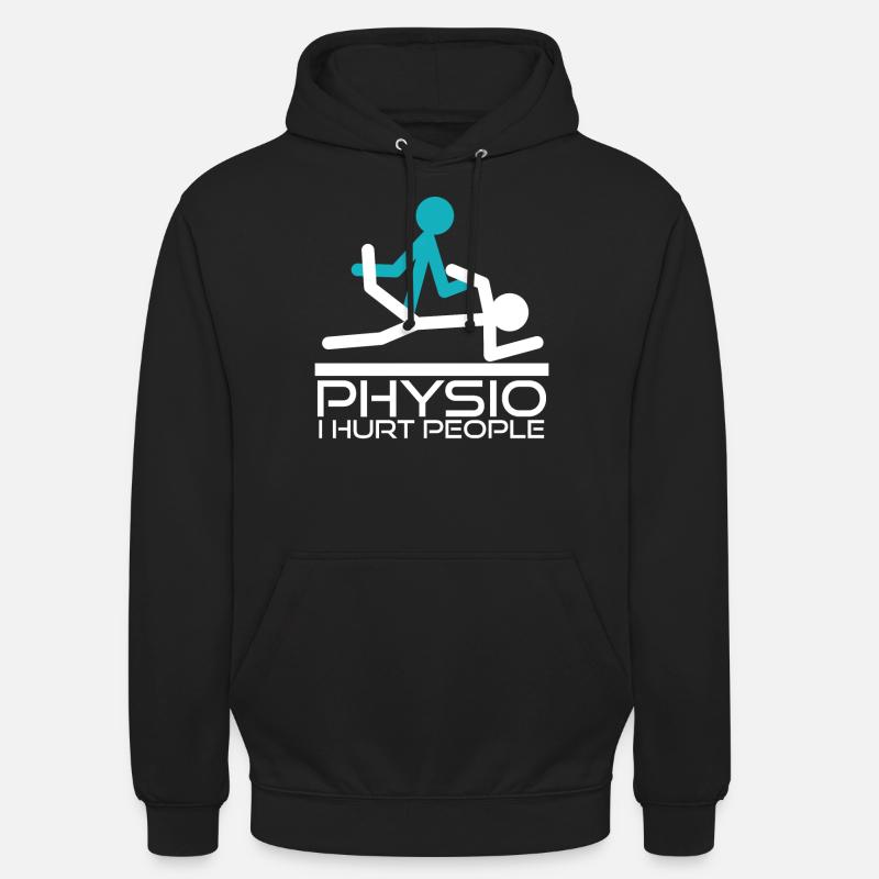 Physio Joke Physiothérapie Cracking - Sweat-shirt à capuche unisexe - noir