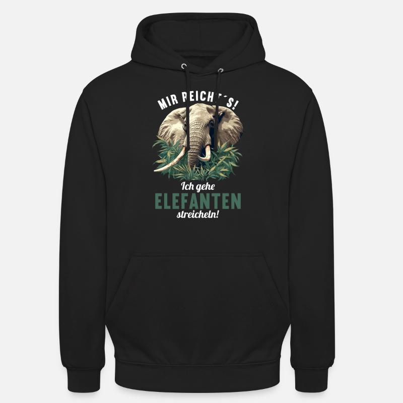 Elephant Elephant - Unisex Hoodie - black