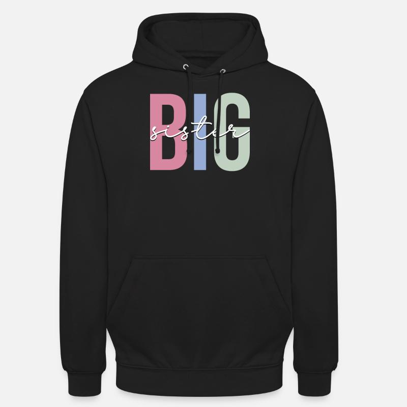 Große Schwester - Unisex Hoodie - Schwarz
