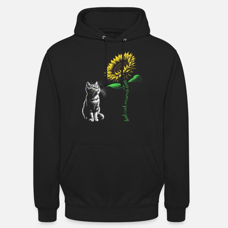 Best Cat Mama Ever - Unisex Hoodie - black