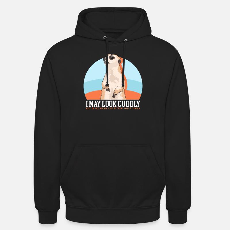 Morsomme surikatgaver - Unisex-hettegenser - svart