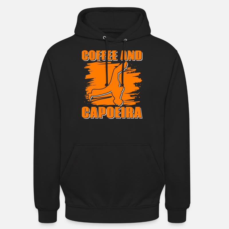 Café et Capoeira - Sweat-shirt à capuche unisexe - noir
