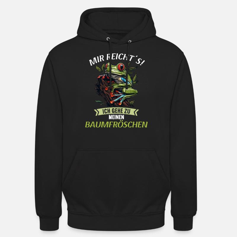 Rainette Baumfrösche Baumfrosch - Sweat-shirt à capuche unisexe - noir