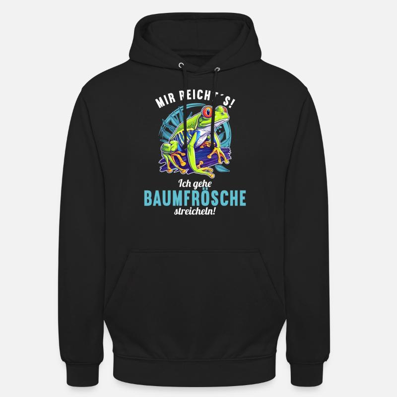 Rainette Baumfrösche Baumfrosch - Sweat-shirt à capuche unisexe - noir