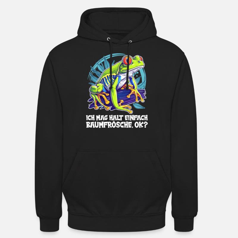 Tree Frog Baumfrösche Baumfrosch - Unisex Hoodie - black