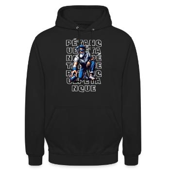 Petanque - Unisex Hoodie - Schwarz - Vorne - Alina (178cm) & Michal (187cm)